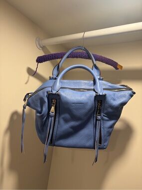 Aimee Kestenberg Periwinkle Blue Leather Satchel